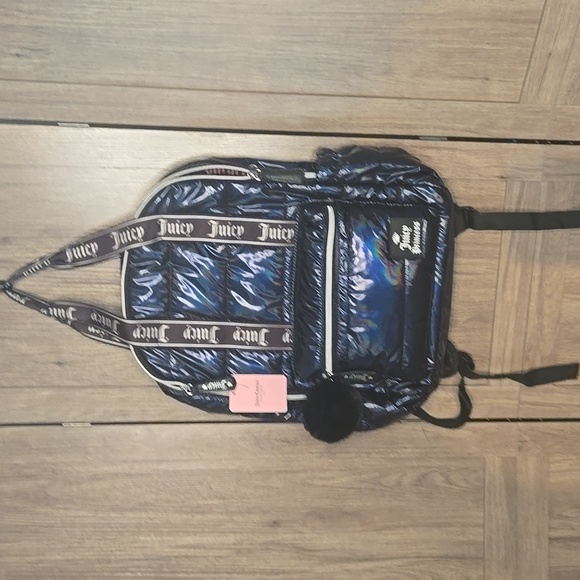 Juicy Couture Navy Backpack - Picture 2 of 10
